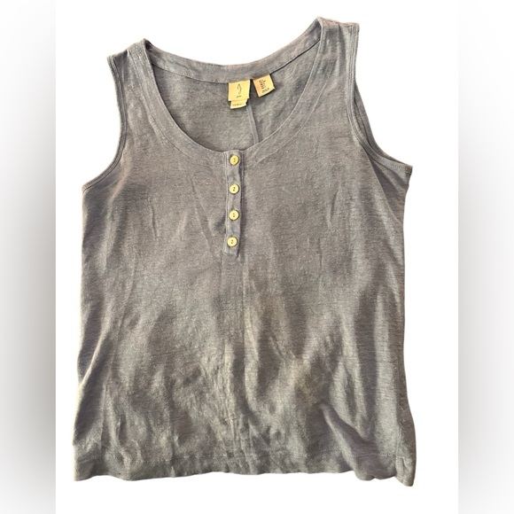 Joie Light Blue Linen Tank Top, size Small - Picture 1 of 5